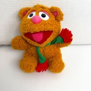 1987 McDonalds Muppet Babies Fozzie‎ Bear Vintage Christmas Plush Toy Jim Henson